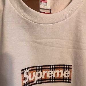 Supreme/Burberry collab t shirt